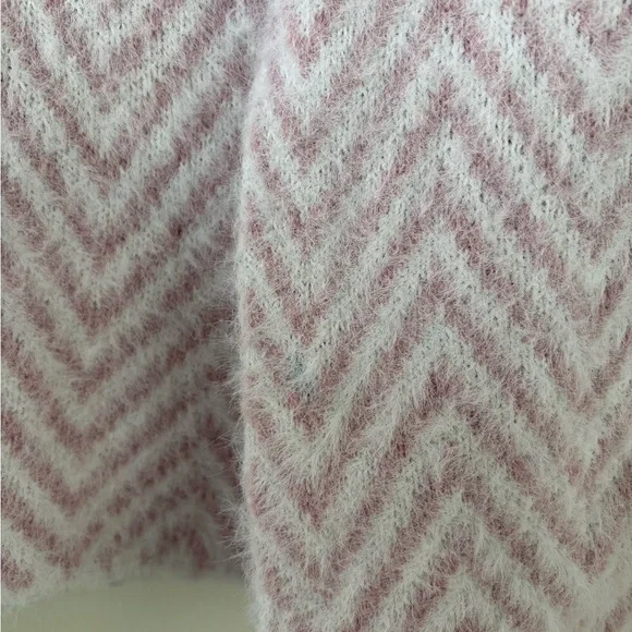 Pink Chevron Open-Front Cardigan - Picture 3 of 5